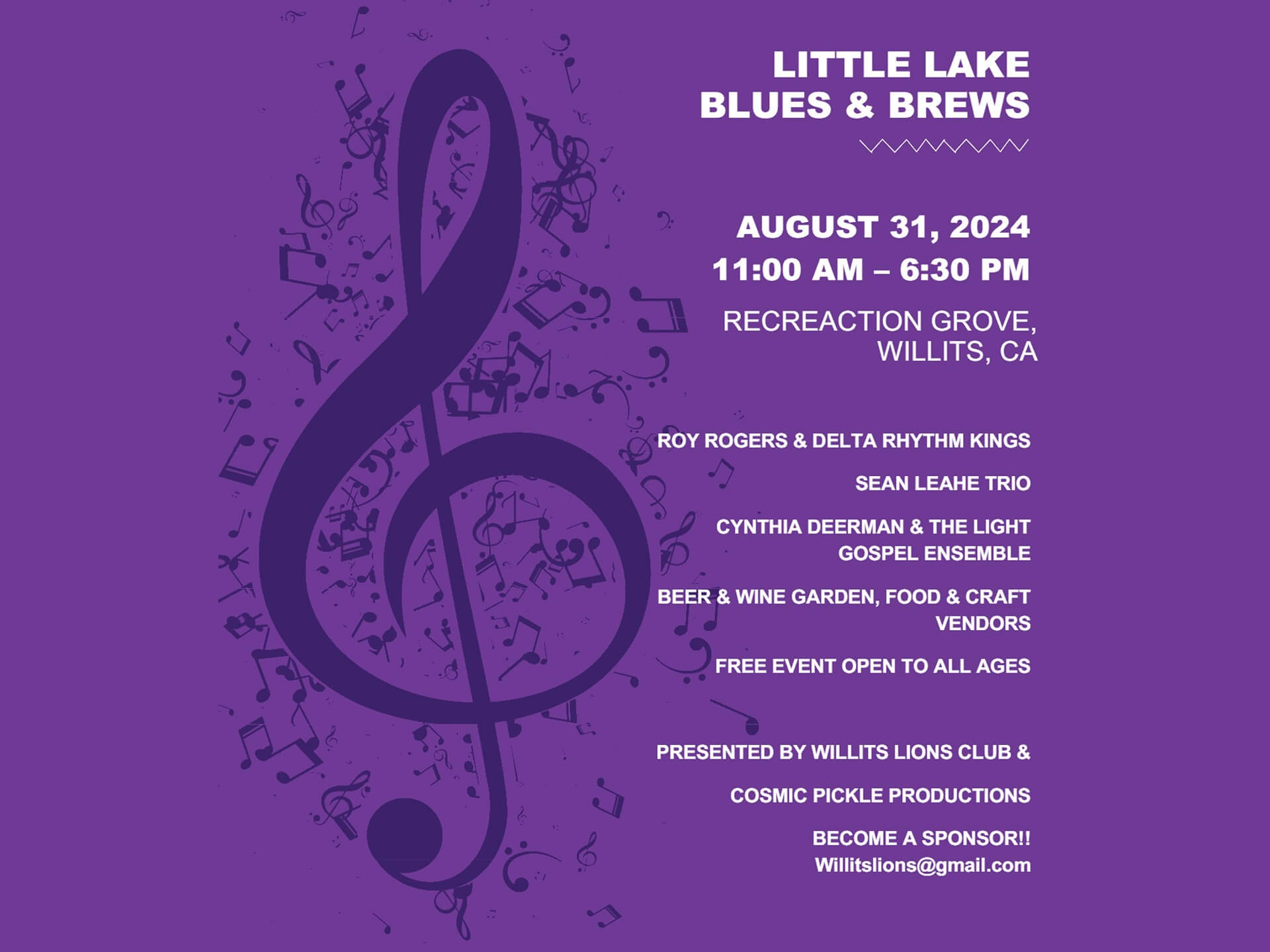 Little Lake Blues & Brews | Willits Chamber of Commerce