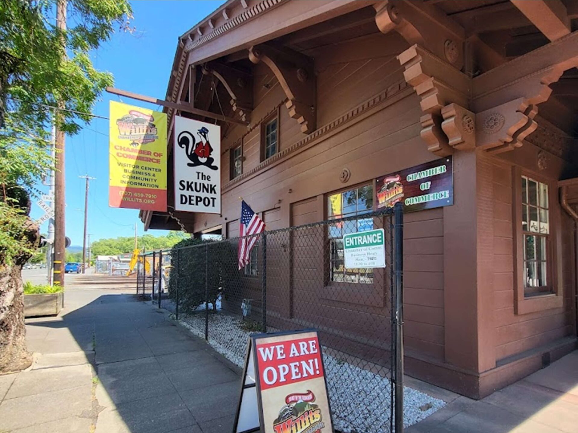 Willits Chamber of Commerce Building Frontage