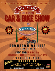2026 Willits Car and Bike Show and Cruise-In
